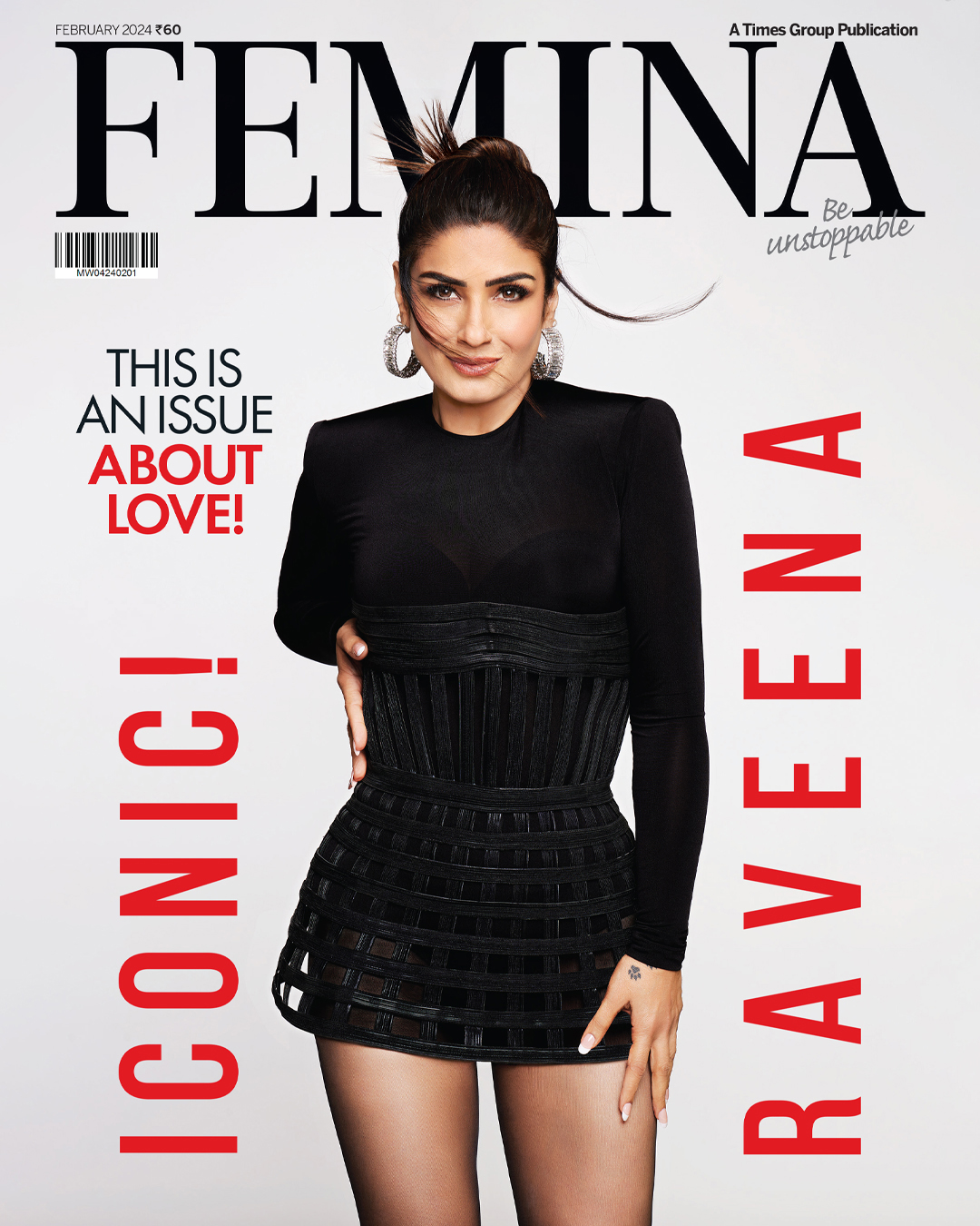 Femina's February 2024 Issue features Raveena Tandon