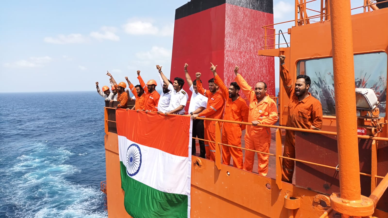 Crew onboard M.T. Hari Prakash