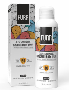 furr sunscreen body spray